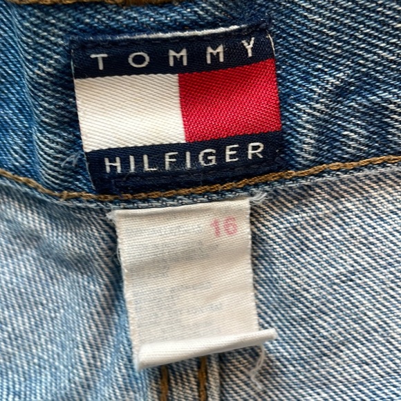 Tommy Hilfiger women’s jean shorts plus size 16 High waist rise vintage 1990’s - Picture 11 of 16